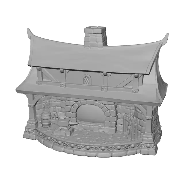 3D model for Cozy Blacksmith Forge