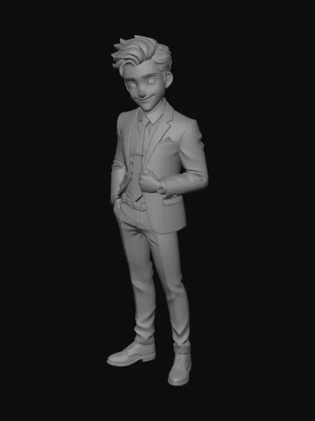 3D model for Dapper Young Executive