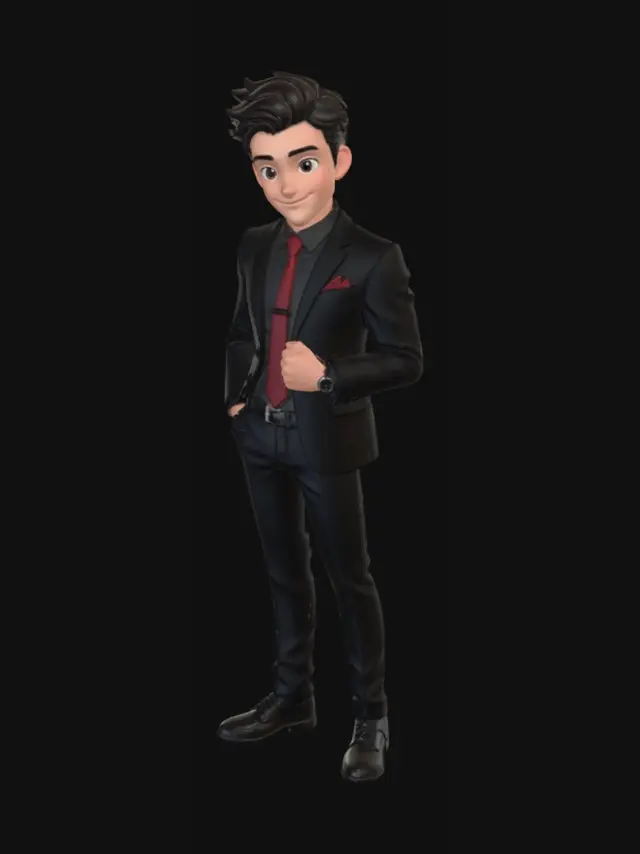 3D model for Dapper Young Executive