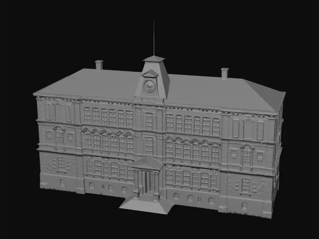 3D model for Peach-Colored Historic Clock Tower Building