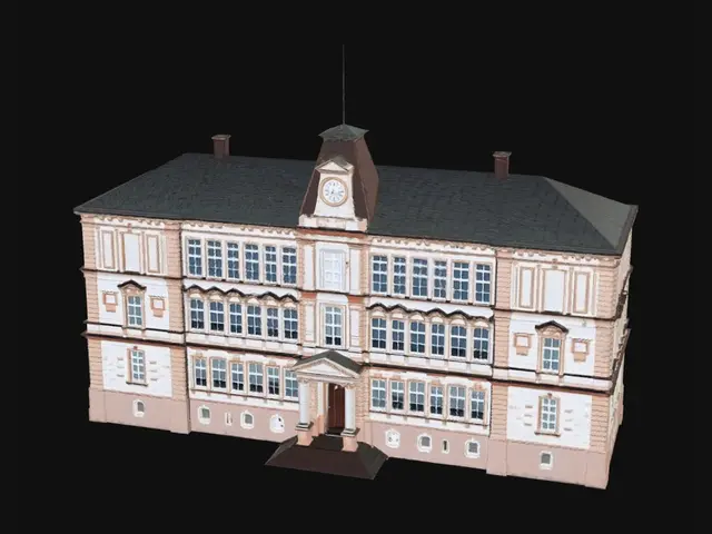 3D model for Peach-Colored Historic Clock Tower Building