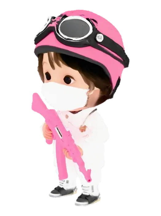 Modello 3D Pink Protector - Chen, generato dall’IA