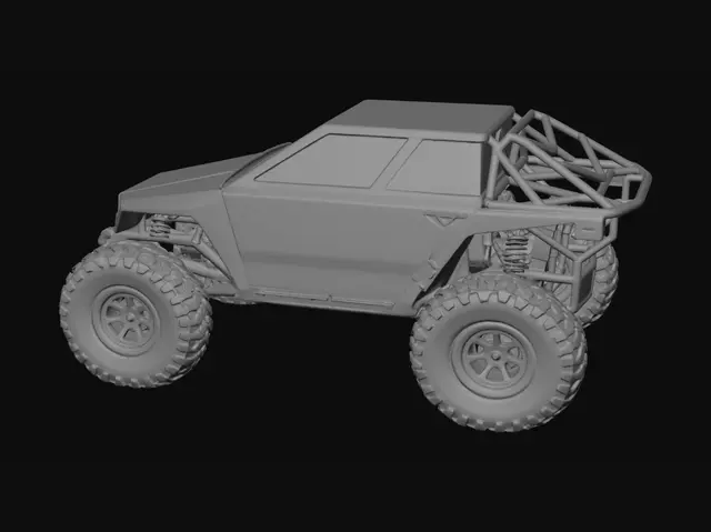 3D model for YAS 4x4 RC Card Body