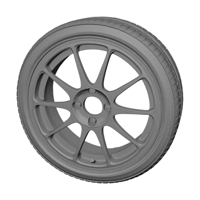 3D model for Enkei RPF1 Alloy Wheel with Tire