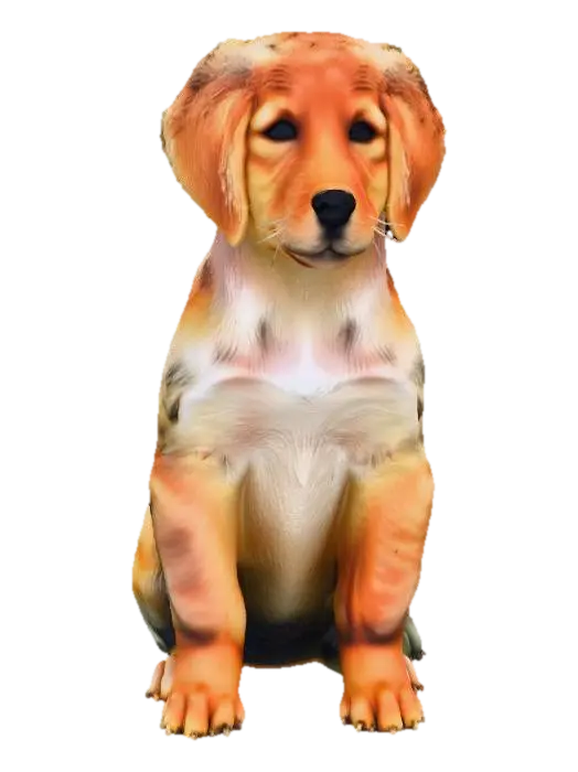 dog - Breeds 3D model, vytvořený pomocí AI