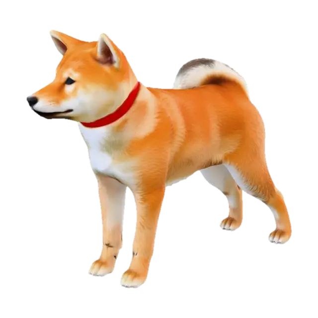 dog - Companion 3D model, vytvořený pomocí AI