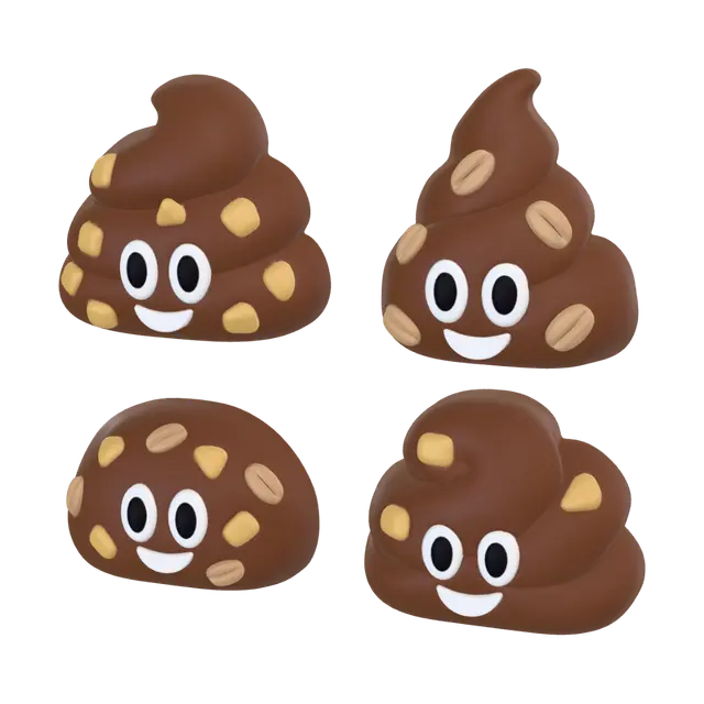 3D model for Four Poop Friends