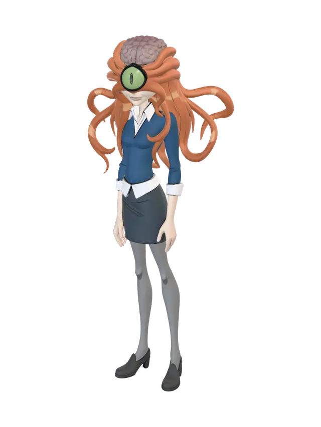 Eyebrain Oracle - Ben10 3D model, vytvořený pomocí AI