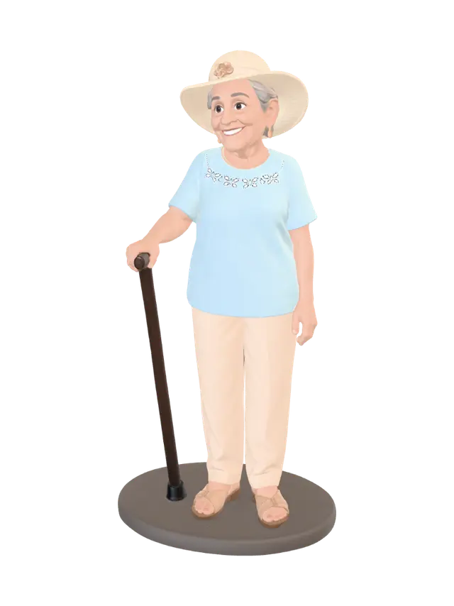 LA ABUELA - Grandma 3D model, vytvořený pomocí AI