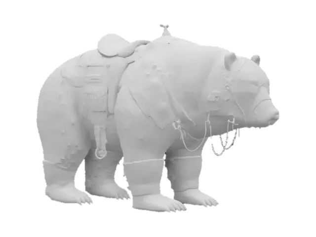 3D model for "Bear Mount", "Armor-Bear" "Iorek-Byrnison"