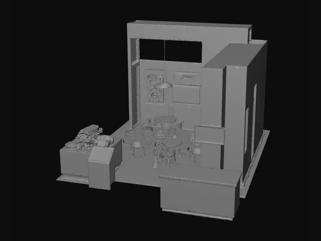3D model for Neon Circuit Exhibition Booth