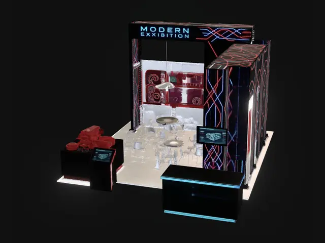 3D model for Neon Circuit Exhibition Booth