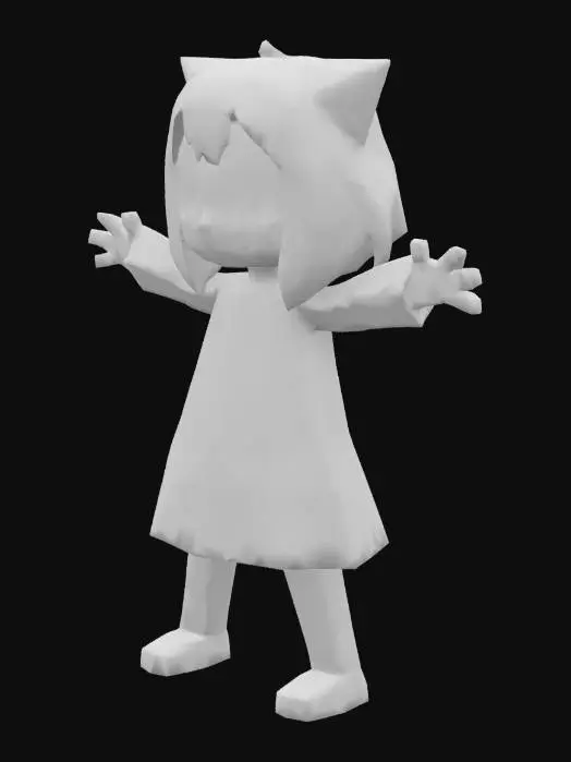 3D model for Pink-Haired Enthusiasm