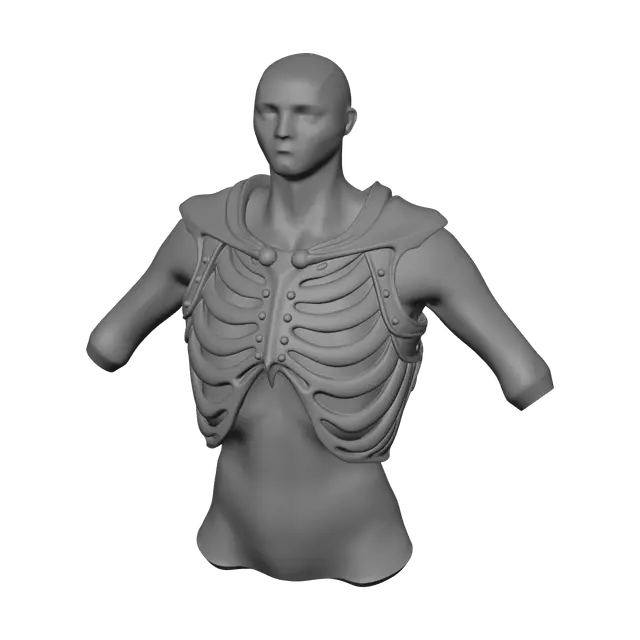 3D model for Weathered Rib Cage