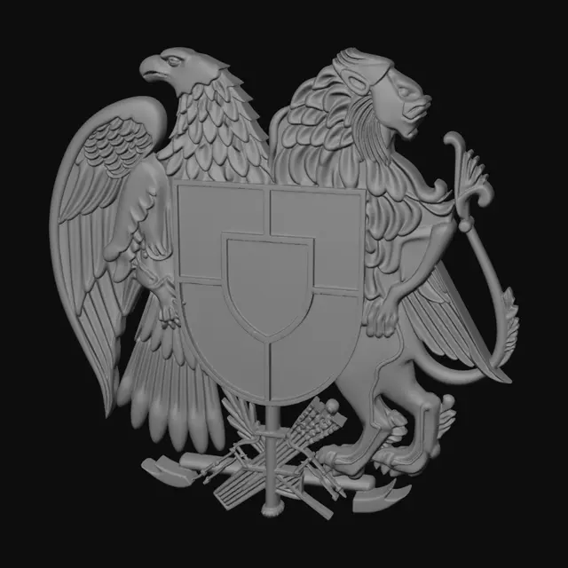 3D model for Romanian Coat of Arms
