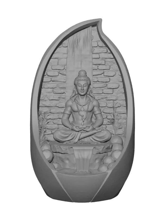 3D model for Waterfall Buddha Shrine
