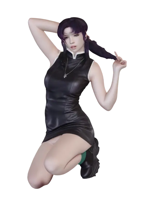 3D model for Midnight Leather Pose