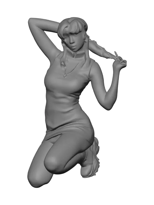 3D model for Midnight Leather Pose