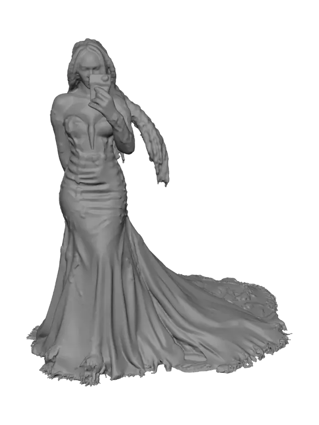 3D model for Reflection in White Lace