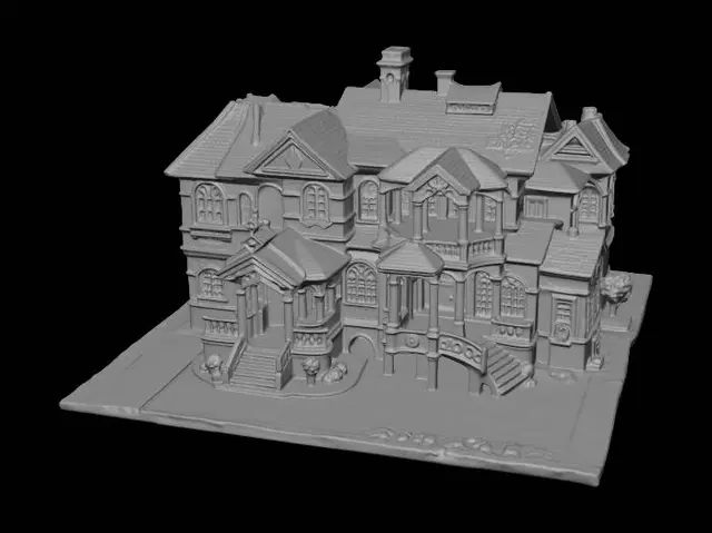 3D model for Ornate European Mansion Model