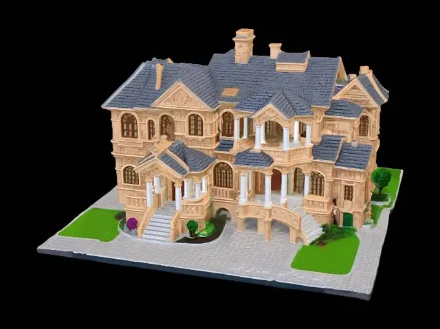 3D model for Ornate European Mansion Model