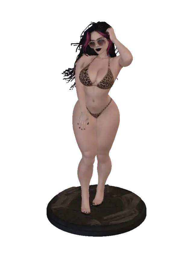 3D model for Leopard Print Bikini on a Boat