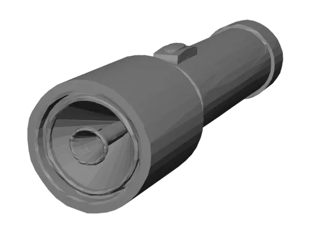 3D model for Battle-Worn Flashlight