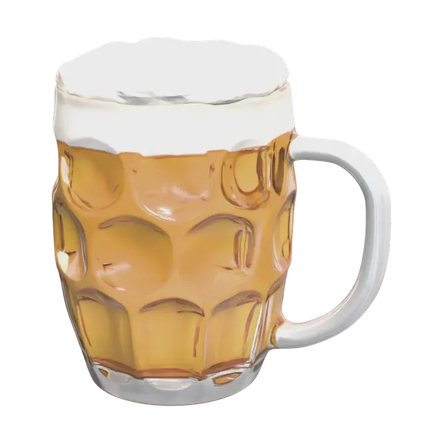 Realistic Beermug - Bubbly 3D model, vytvořený pomocí AI