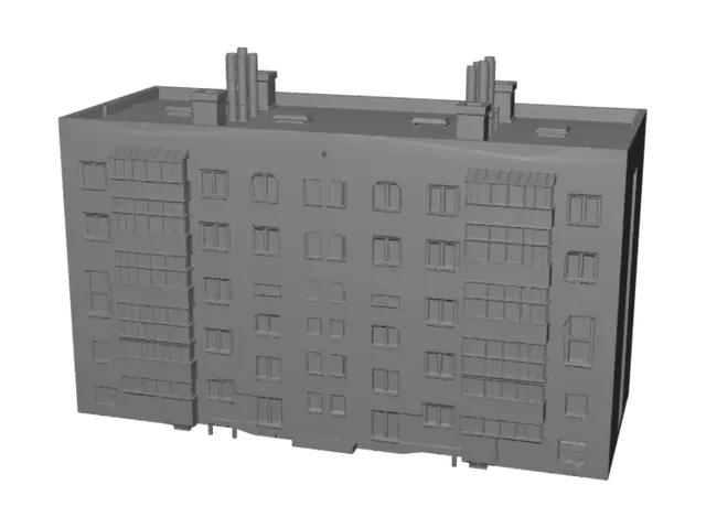 3D model for Tilted Roofscape