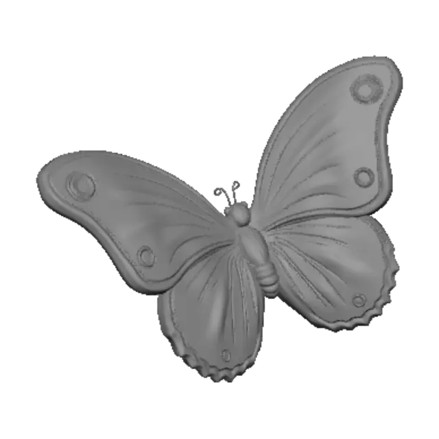 3D model for Emerald Butterfly