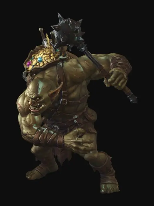 3D model for Hoardbound Orc in the Cavern