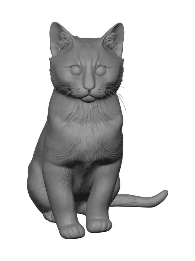 3D model for Sunny Ginger Kitten