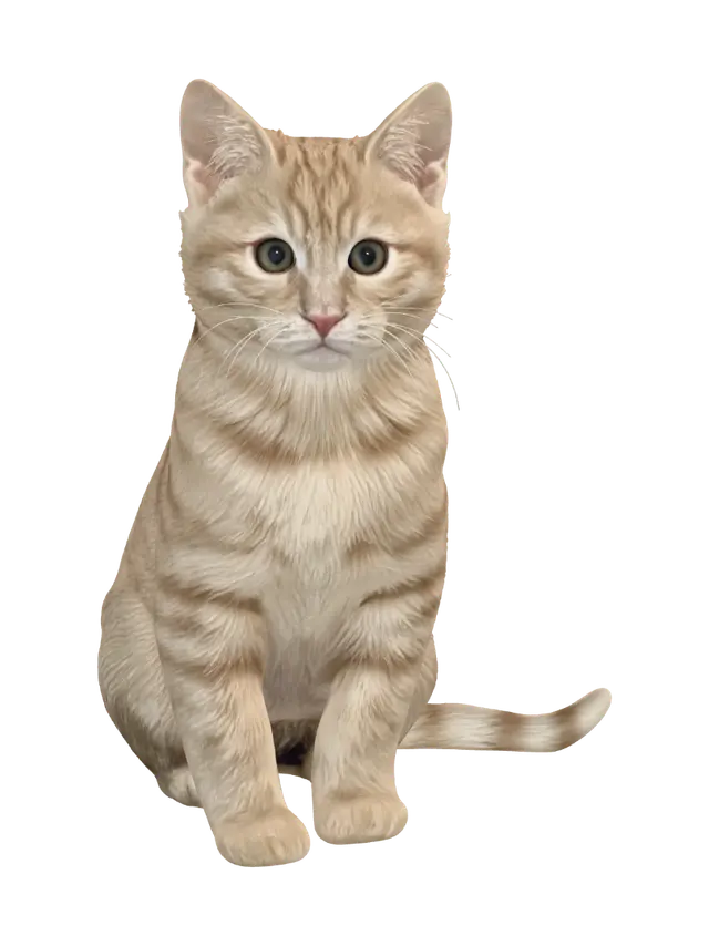 3D model for Sunny Ginger Kitten