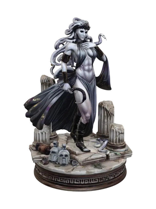 Gorgon of the Ruins - Monstrosity 3D model, vytvořený pomocí AI