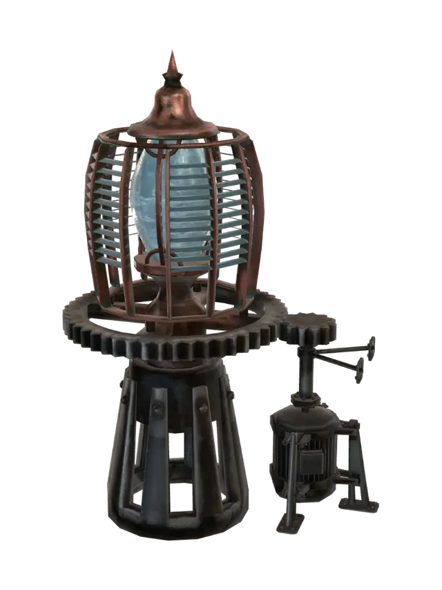 Lighthouse Lamp with Motor gear - Component 的 AI 生成 3D 模型