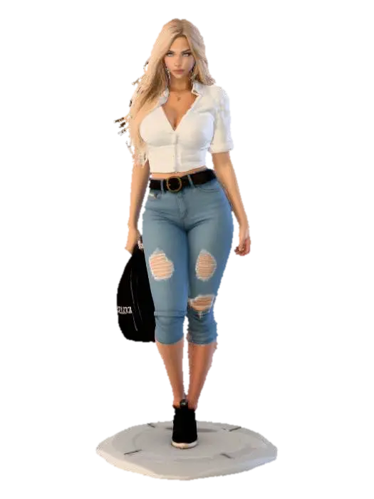 Serene Stroll - Walk 3D model, vytvořený pomocí AI