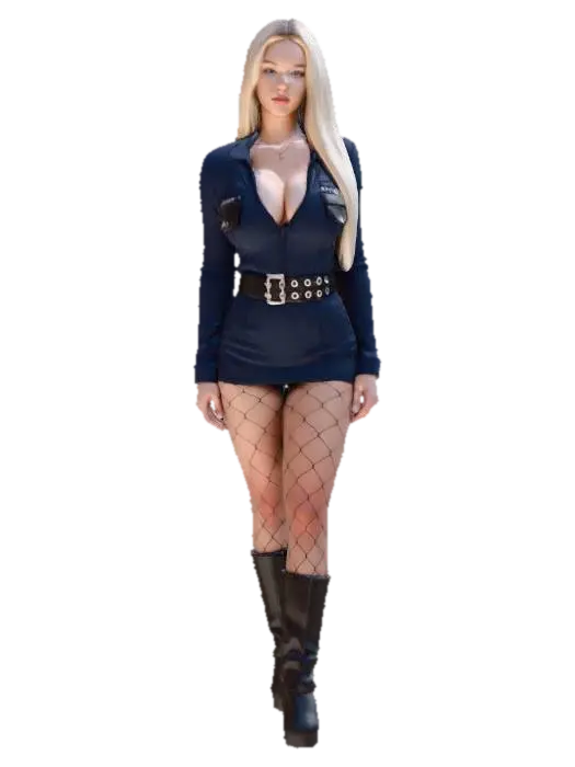 Midnight Officer - Police 3D model, vytvořený pomocí AI