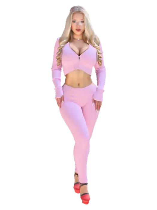 Blush in Pink - Color 3D model, vytvořený pomocí AI