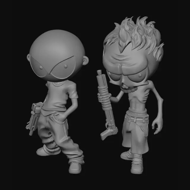 3D model for Doom Duo