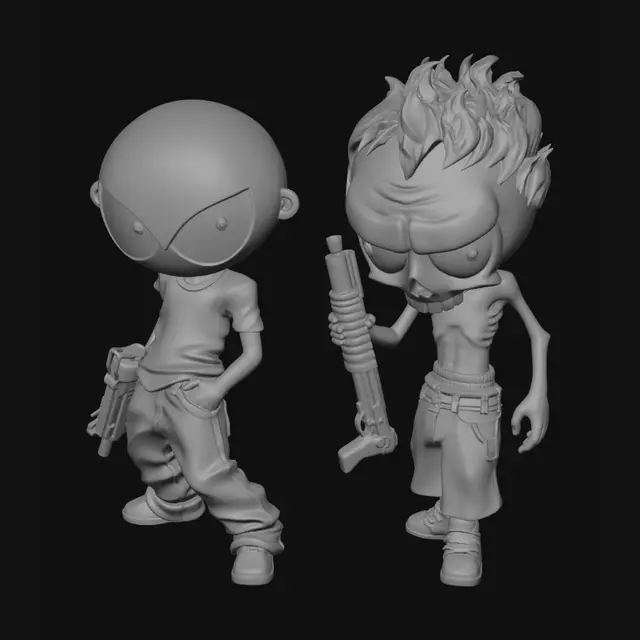 3D model for Doom Duo