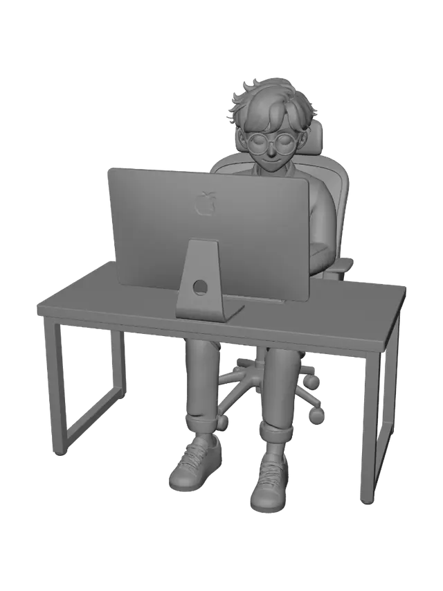 3D model for Deskbound Coder