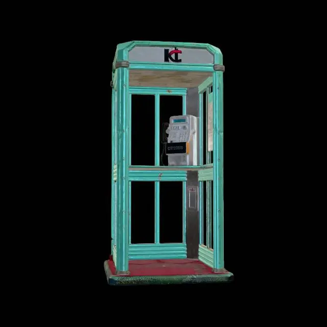 3D model for Korean Payphone Booth