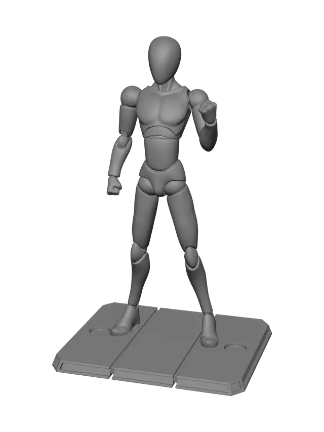 3D model for Ornate Anime Base