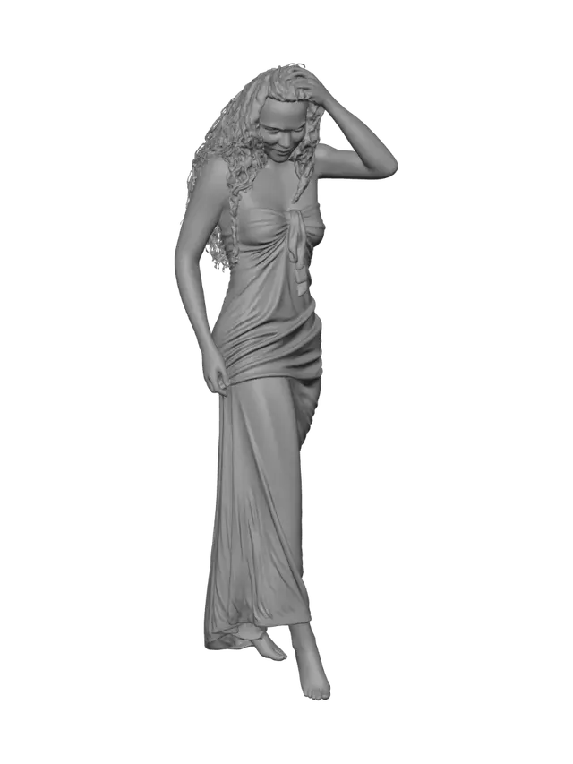 3D model for Barefoot on River Rocks