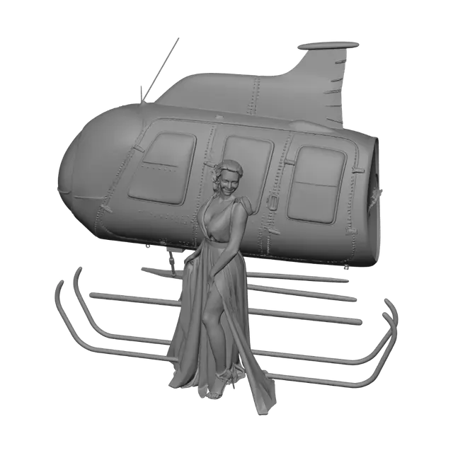 3D model for Glamour by the Helicopter