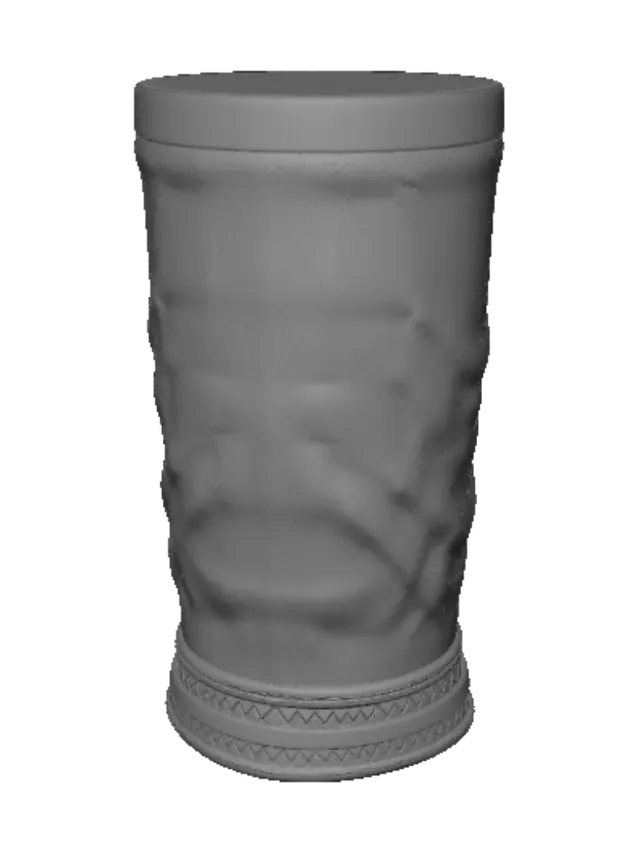 3D model for Emerald-Trim Perforated Leather Boot Shaft