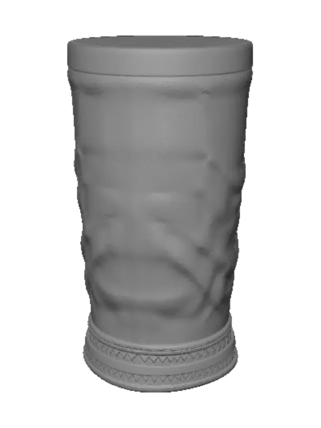 3D model for Emerald-Trim Perforated Leather Boot Shaft