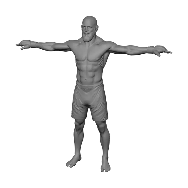 3D model for UFC Fighter Anatomy Reference Diagram