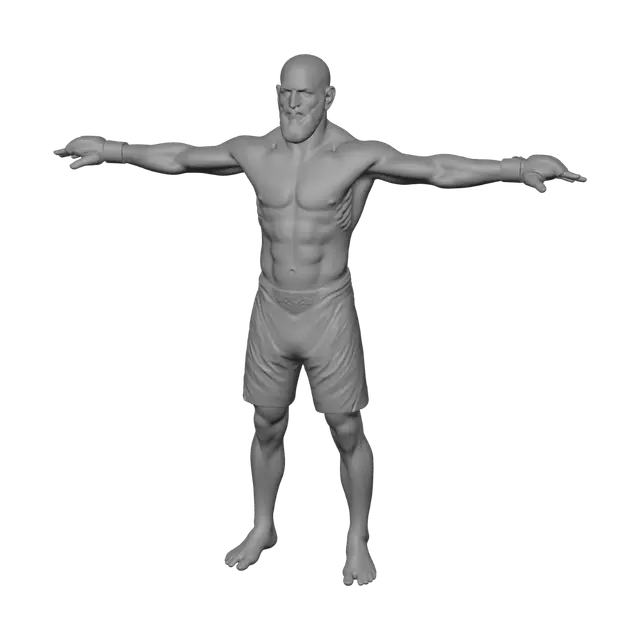 3D model for UFC Fighter Anatomy Reference Diagram