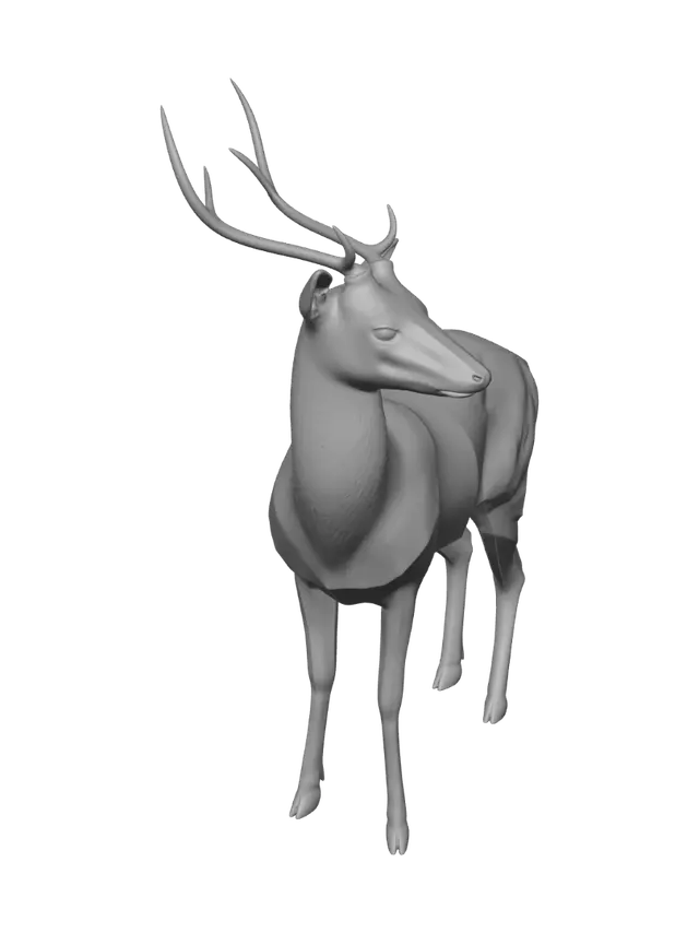 3D model for Low-Poly Deer